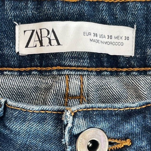Men's Jeans Medium Wash Blue ZARA Skinny Fit Jeans Men’s Denim Size 30 - Picture 5 of 6